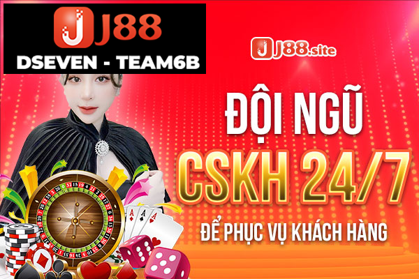 Đội ngũ cskh J88 hoạt động 24/7 để phục vụ người chơi